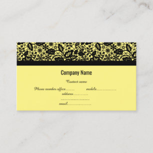 Carte de visite DE LA COMPAGNIE DE LACE NOIRE JAUN