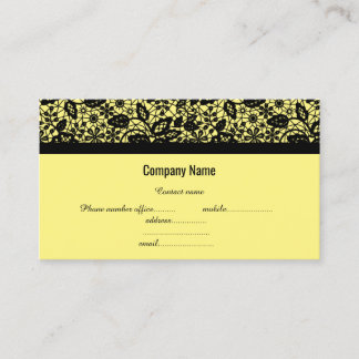 Carte de visite DE LA COMPAGNIE DE LACE NOIRE JAUN