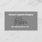 Carte de visite de la compagnie de logistique ou d (Dos)