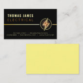 CARTE DE VISITE DE LA COMPAGNIE ÉLECTRIQUE (Devant / Derrière)