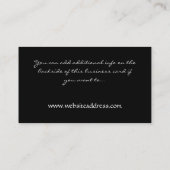 Carte de visite de la conception modelé par (Dos)