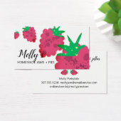 Carte de visite de la confiture de framboises  (Bureau)