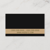 Carte de visite de la construction du sol et du so (Dos)