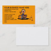 Carte de visite de la construction routière (Devant / Derrière)