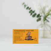 Carte de visite de la construction routière (Debout devant)