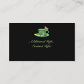 Carte de visite de la Coupe du Café Vert et Noir (Dos)