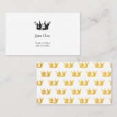 Carte de visite de la Couronne (Devant / Derrière)