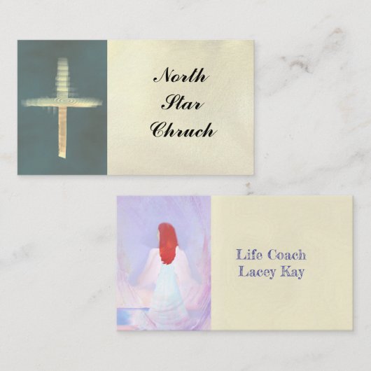 Carte de visite de la Croix de la Lumière Chrétien (Devant / Derrière)