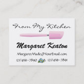 Carte De Visite De la cuisine de plage - SRF (Dos)