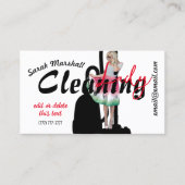 Carte de visite de la dame de nettoyage (Devant)