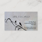 Carte de visite de la décoration de roches textile (Dos)