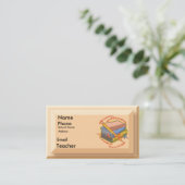 Carte de visite de la devise de l'enseignant (Debout devant)