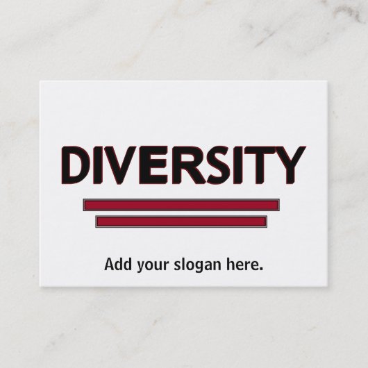 Carte de visite de la diversité (Devant)