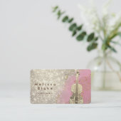 carte de visite de la fausse parties scintillant v (Debout devant)