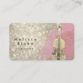 carte de visite de la fausse parties scintillant v (Devant)