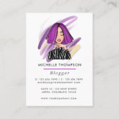 Carte de visite de la femme du chef (Dos)