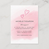 Carte de visite de la femme du chef (Dos)