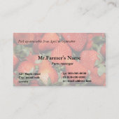 carte de visite de la ferme de fraises (Dos)