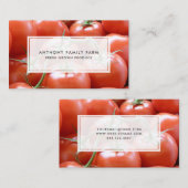 Carte de visite de la ferme de la famille Red Toma (Devant / Derrière)