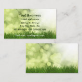 Carte de visite de la ferme de la pelouse de Turf (Devant / Derrière)