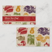 Carte de visite de la fête alimentaire (Devant / Derrière)