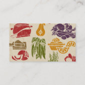 Carte de visite de la fête alimentaire (Dos)