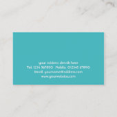 Carte de visite de la flotte et de la houle (Dos)