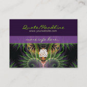 Carte de visite de la forêt du temple fractal (Dos)