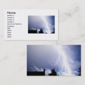 Carte de visite de la foudre (Devant / Derrière)