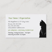 Carte de visite de la garde et de l'adoption des a (Dos)