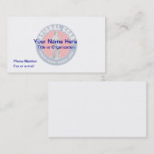 CARTE DE VISITE de la Garde nationale américaine (Devant / Derrière)