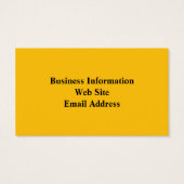 Carte de visite de la gloire de tournesol (Dos)