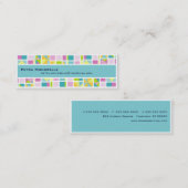 Carte de visite de la grille de couleurs pastel (Devant / Derrière)