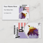 Carte de visite de la Journée des vétérans (Devant / Derrière)