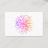 Carte de visite de la lampe de poche couleur vive (Dos)