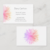 Carte de visite de la lampe de poche couleur vive (Devant / Derrière)