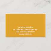 Carte de visite de la livraison (Dos)