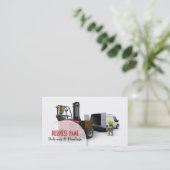 Carte de visite de la livraison et de transport (Debout devant)