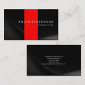 Carte de visite de la loi du procureur en rouge gr (Devant / Derrière)