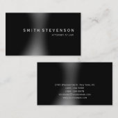 Carte de visite de la loi noir gris (Devant / Derrière)