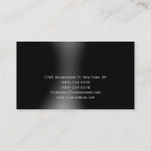 Carte de visite de la loi noir gris (Dos)