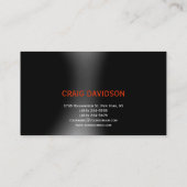 Carte de visite de la loi tendance Maigre simple p (Dos)