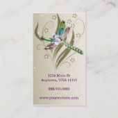 Carte de visite de la lueur de libellule (Dos)