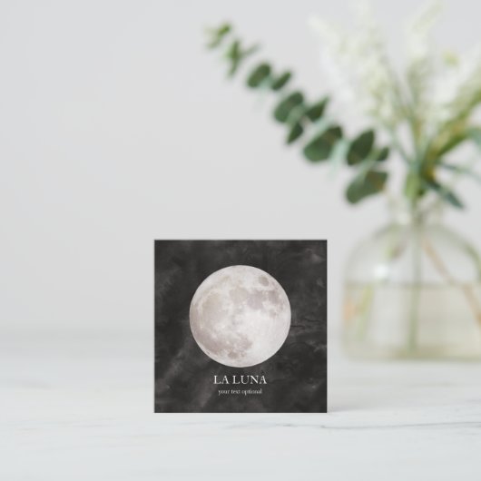 Carte de visite de la lune (Debout devant)