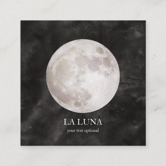 Carte de visite de la lune (Devant)