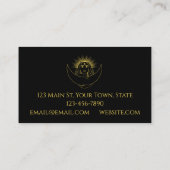 Carte de visite de la lune céleste (Dos)