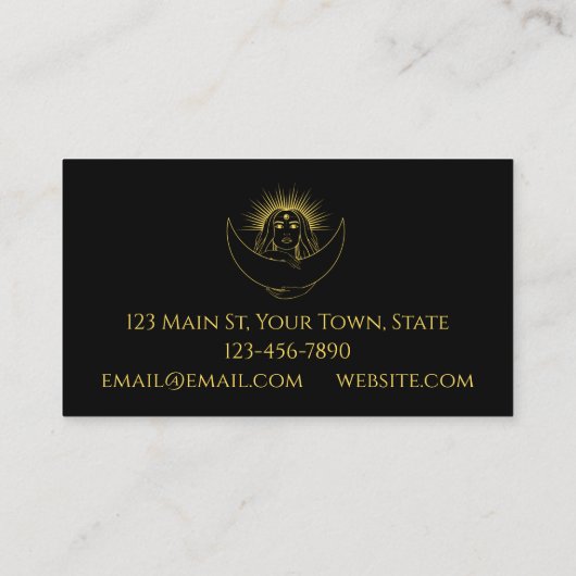 Carte de visite de la lune céleste (Dos)