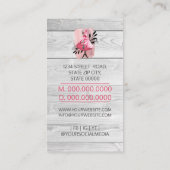 Carte de visite de la machine à café cousu main (Dos)