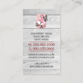 Carte de visite de la machine à café cousu main (Dos)