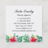 Carte de visite de la machine à sous Baby Services (Dos)